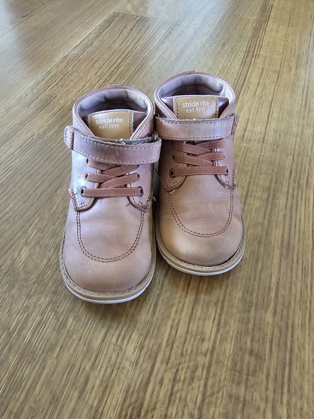 Stride Rite Toddler Brown Leather Boots